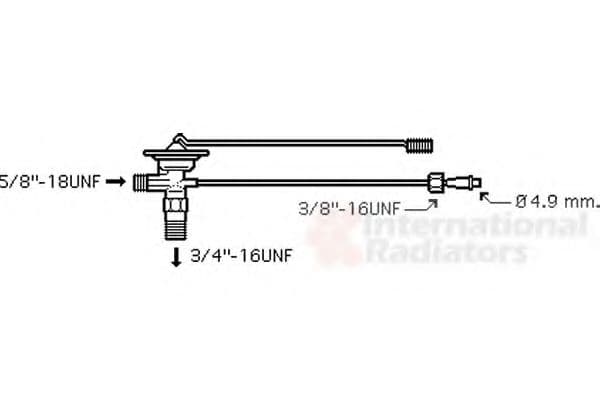 01001025 Van Wezel Расширительный клапан кондиционера