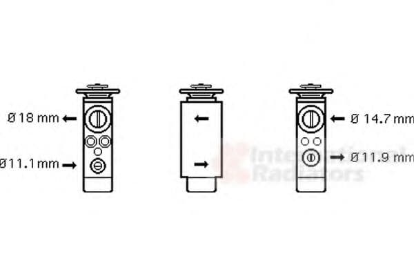18001380 Van Wezel Розширювальний клапан кондиціонера