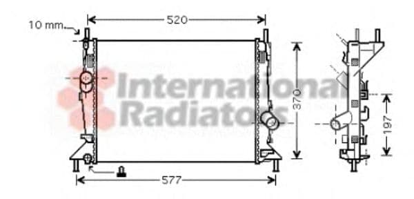 18002368 Van Wezel Радіатор охолодження двигуна