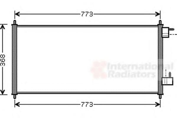 18005361 Van Wezel Радіатор кондиціонера