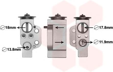 03001351 Van Wezel Розширювальний клапан кондиціонера