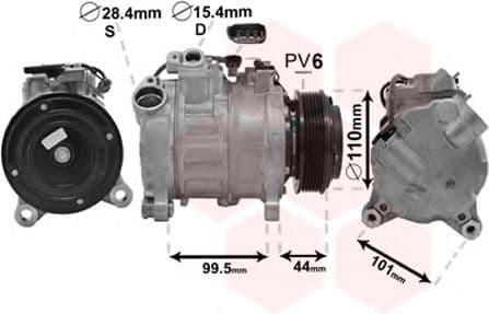0600K493 Van Wezel Компресор кондиціонера