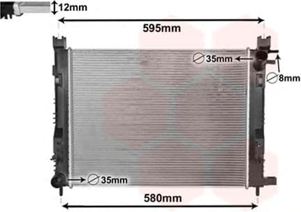 15002007 Van Wezel Радиатор охлаждения двигателя