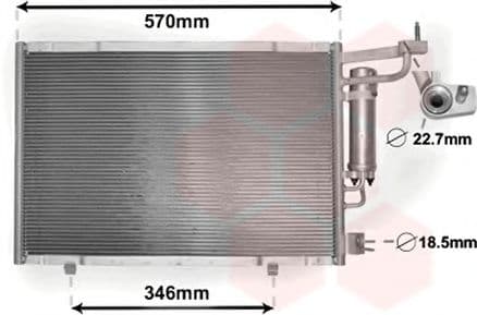 18005583 Van Wezel Радіатор кондиціонера