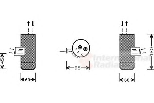 3000D292 Van Wezel Осушувач кондиціонера для Mercedes A-Class