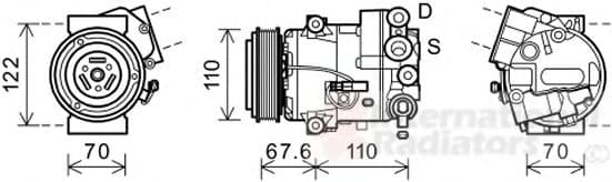 3700K605 Van Wezel Компресор кондиціонера