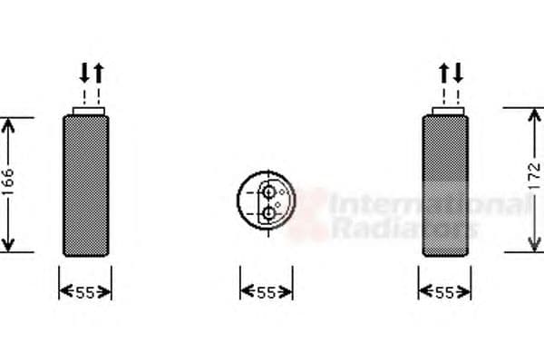 3700D153 Van Wezel Осушувач кондиціонера