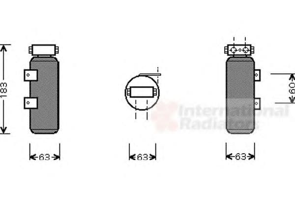4300D287 Van Wezel Осушитель кондиционера