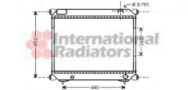 52002065 Van Wezel Радиатор охлаждения двигателя для Suzuki Vitara