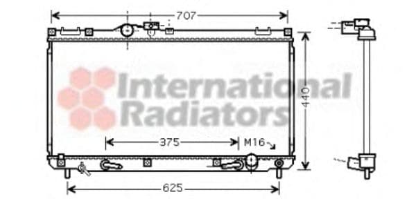 53002322 Van Wezel Радиатор охлаждения двигателя для Lexus IS