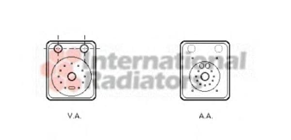 58003093 Van Wezel Оливний радіатор двигуна