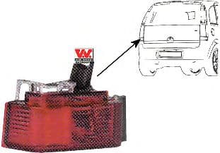 3782927 Van Wezel Задняя противотуманная фара для Opel Meriva