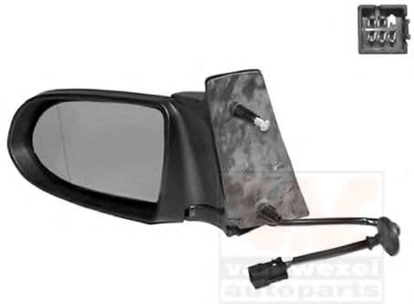 3790805 Van Wezel Зовнішнє дзеркало для Opel Zafira