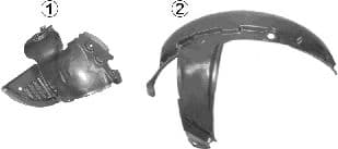 4310434 Van Wezel Підкрилок для Renault Kangoo