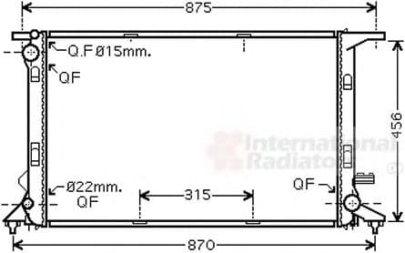 03002290 Van Wezel Радиатор охлаждения двигателя
