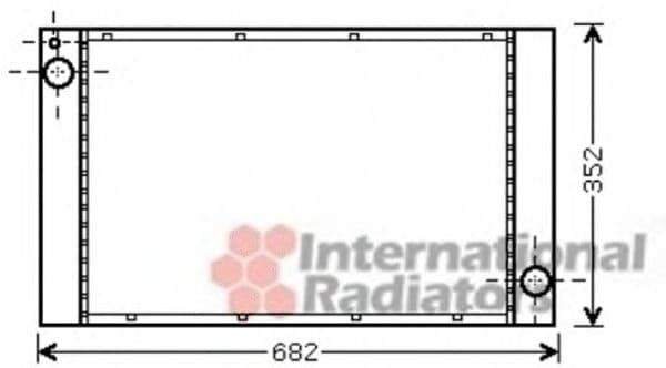 06002333 Van Wezel Радіатор охолодження двигуна