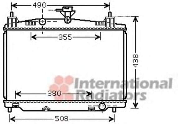 27002213 Van Wezel Радіатор охолодження двигуна для Mazda 2