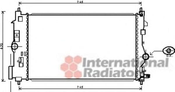 37002488 Van Wezel Радіатор охолодження двигуна
