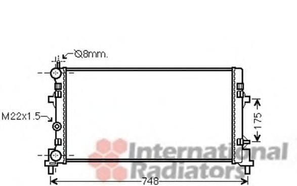 49002037 Van Wezel Радіатор охолодження двигуна