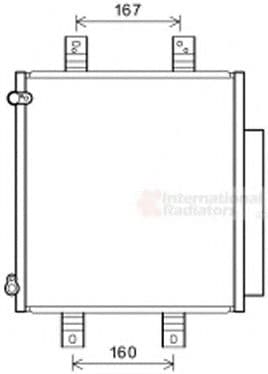 11005076 Van Wezel Радіатор кондиціонера