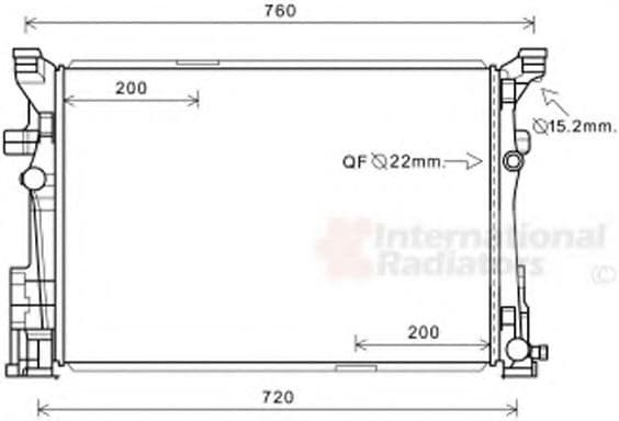 30002652 Van Wezel Радиатор охлаждения двигателя