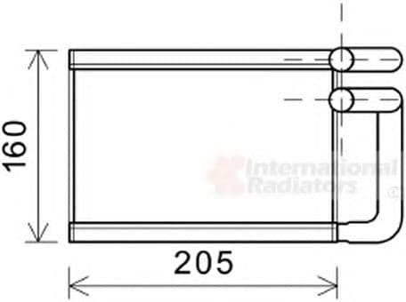 83006197 Van Wezel Радіатор пічки для Kia Picanto