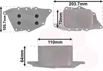 06013700 Van Wezel Масляный радиатор двигателя