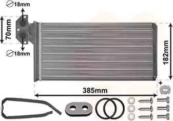 30016701 Van Wezel Радіатор пічки