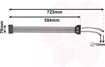 58013713 Van Wezel Оливний радіатор кермового управління