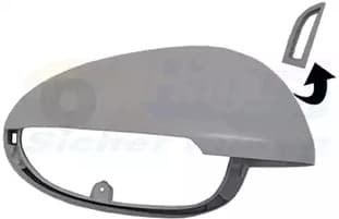 7421846 Van Wezel Корпус дзеркала для Porsche Macan