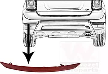 1604929 Van Wezel Світловідбивач для Fiat 500X