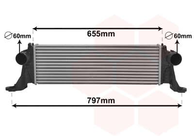 28004132 Van Wezel Интеркулер