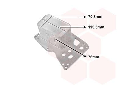 06013718 Van Wezel Масляный радиатор двигателя