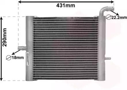 02012701 Van Wezel Радіатор охолодження двигуна