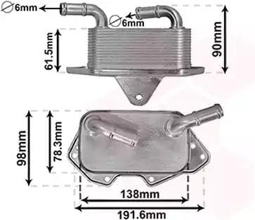 03013703 Van Wezel Масляный радиатор двигателя