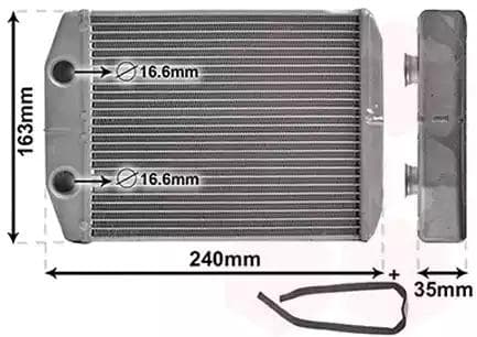 15006014 Van Wezel Радиатор печки