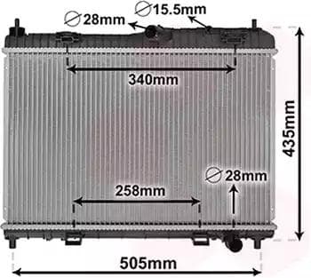18002605 Van Wezel Радиатор охлаждения двигателя