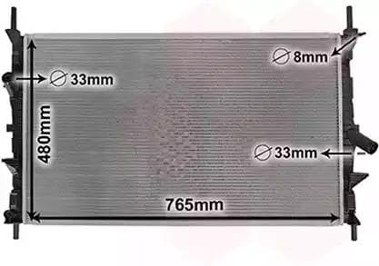 18012706 Van Wezel Радіатор охолодження двигуна