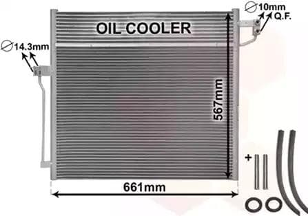 30015704 Van Wezel Радиатор кондиционера