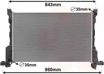 43002624 Van Wezel Радиатор охлаждения двигателя