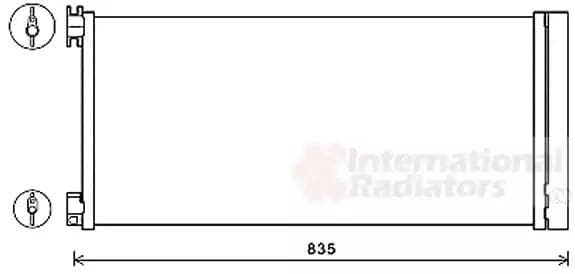 43015702 Van Wezel Радиатор кондиционера