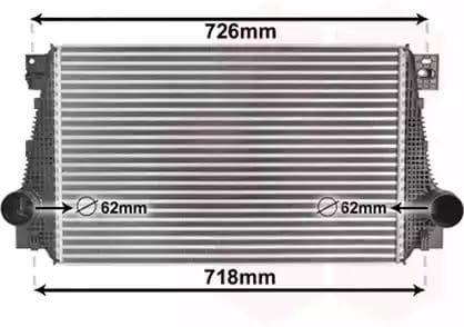 58004371 Van Wezel Інтеркулер для Volkswagen Amarok