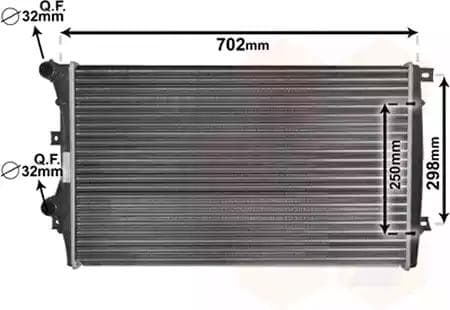58012206 Van Wezel Радіатор охолодження двигуна