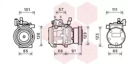 8300k145 Van Wezel Компресор кондиціонера