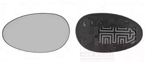 0211837 Van Wezel Стекло наружного зеркала