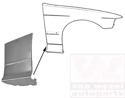 0642156 Van Wezel Крыло переднее для BMW 3 Series