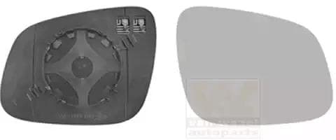 0808838 Van Wezel Скло зовнішнього дзеркала для Chevrolet Spark