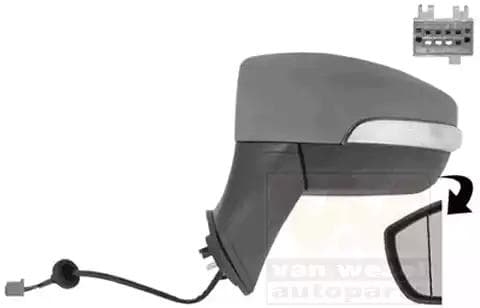 1803805 Van Wezel Зовнішнє дзеркало для Ford EcoSport