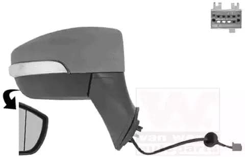 1803806 Van Wezel Зовнішнє дзеркало для Ford EcoSport