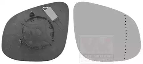 4412832 Van Wezel Скло зовнішнього дзеркала